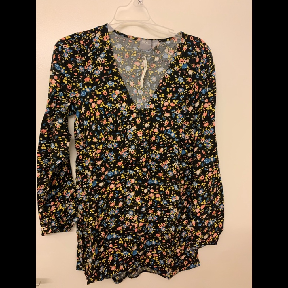 ASOS petite long sleeve romper